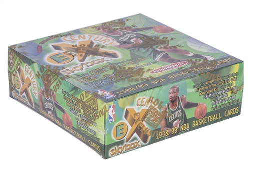 1998-99 Fleer Skybox EX Basketball Factory Sealed Hobby Box (18 Packs)